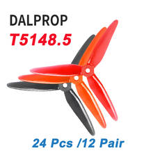 24 Pcs/12 Pair DALPROP Spitfire T5148.5  5.1 Inch 3 Blade FPV Propeller CW CCW POPO Freestyle for RC Drone FPV Racing 2024 - buy cheap