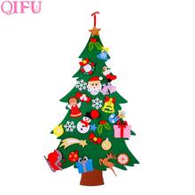 QIFU-Árbol de Navidad de fieltro para el hogar, adornos navideños para el hogar, árbol de Navidad Natal, regalos de Navidad de Año Nuevo, 2019 2024 - compra barato