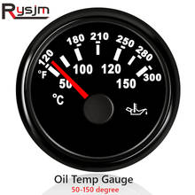52mm Marine Auto Oil Temp Gauge Temperature Meter 50-150 Degree Fit Boat Car Motorcycle Yacht with Red Backlight 12V 24V 2024 - buy cheap