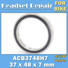 ACB3748H7 Road Bike Headset Bearings 37*48*7 mm ( 1 PC ) 45/90 Degree 1-3/8" inches Chrome Steel Tapered Upper Lower Bearing 2024 - buy cheap