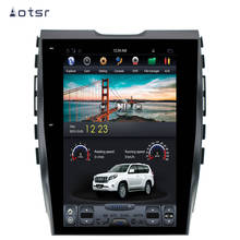 Автомагнитола AOTSR Tesla, 1 Din, Android 8, для Ford Edge 2015-2019, GPS-навигация, IPS мультимедийный плеер CarPlay, автостерео 2024 - купить недорого