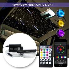Fiber Optic Light Bluetooth app Control 16W RGBW Ceiling Stars Lights kit 0.75mm150-350pcs 2M Cable with Shooting Meteor Effect 2024 - buy cheap