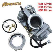 Carburador da motocicleta hsr42 hsr45 hsr48 mikuni 4t desempenho bomba de acelerador pumper carburador carb para harley tm42 tm45 tm48 2024 - compre barato