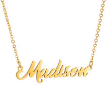 Personalized Name Necklace Women Custom Letter Pendant Necklace Chain Customized Nameplate Necklace Couple Jewelry Gift 2024 - buy cheap