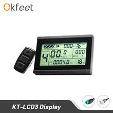 ЖК-дисплей Okfeet KT 3, ЖК-дисплей для электровелосипеда, светодиодный ЖК-дисплей 72 в 3 КТ-ЖК для контроллера электровелосипеда 2024 - купить недорого