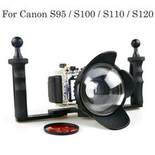 40 м 130 футов водонепроницаемая коробка подводный корпус камера Дайвинг чехол для Canon PowerShot S95 S100 S110 S120 сумка крышка 2024 - купить недорого