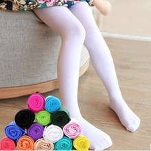 Children's Tights Render Girls Dance Tights White Stocking Colorful Danceing Tight Kids Girl Pantyhose Candy Color Velvet Cotton 2024 - buy cheap