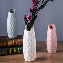 Venda quente vasos modernos decoração casa estilo nórdico arranjo de flores sala estar origami plástico vaso flores 2024 - compre barato
