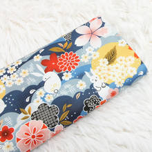 Tela de algodón con estampado de conejo japonés, tejido acolchado hecho a mano para costura de ropa, vestido de bebé, bolsa Diy, Media yarda 2024 - compra barato