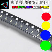 KIT de LED SMD lateral, 4000 Uds., 0603 (0602), rojo/Verde/azul/blanco/amarillo/cálido/naranja 2024 - compra barato