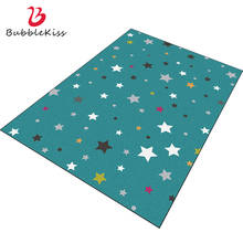 Alfombras coloridas con estampado de burbujas para sala de estar, alfombrilla personalizada para el hogar, alfombrillas de suelo con patrón de estrella azul, decoración antideslizante para el dormitorio 2024 - compra barato