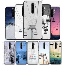 Ski lift black Silicone Phone Case For Redmi note 9 8 7 Pro S 8T 7A Cover 2024 - buy cheap