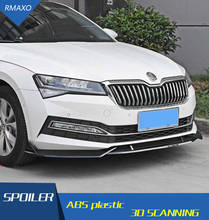 For Skoda superb Body kit spoiler 2018-2020 For Skoda superb ABS Rear lip rear spoiler front Bumper Diffuser Bumpers Protector 2024 - buy cheap