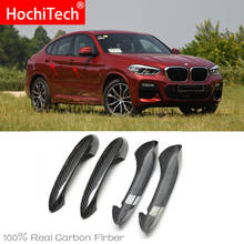 Высокое качество для BMW x4 x4M G02 2019 2020 автомобильные аксессуары углеродное волокно Автомобильная дверная ручка внешняя отделка крышки 2024 - купить недорого