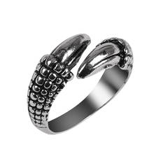 Retro Dragon Claw Zinc Alloy Adjustable Size Men's Ring Ladies Jewelry Gift 2024 - buy cheap