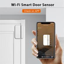 Graffiti Tuya WiFi Smart Door and Window Sensor Door Open/Closed Detector Security Alarm System Smart Life APP Alexa Google Home 2024 - buy cheap