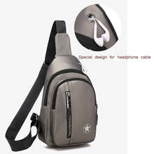 Bolsa de ombro masculina com alça, mochila de esporte de viagem com porta de carregamento usb, bolsa crossbody/by 2024 - compre barato