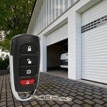 Mando a distancia inalámbrico Universal para coche, llave eléctrica inteligente para puerta de garaje, clonador de repuesto, copia remota, 4 botones, 433mhz 2024 - compra barato