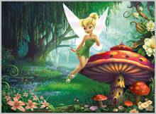 5x7FT Fairy Tale Land Forest Tinkerbell Princess Mushroom Custom Photo Studio Backdrop Background Banner Vinyl 220cm x 150cm 2024 - buy cheap