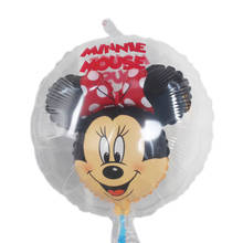 Disney-Globos transparentes de doble capa, de papel de aluminio de Mickey, decoración para fiesta de cumpleaños y boda con globos de burbujas 2024 - compra barato