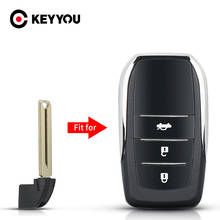 KEYYOU Uncut Blade Remote Key Insert Blank Fob For Toyota Highlander Land Cruiser RAV4 HYQ14FBA 2012 2013 2014 2015 Car Key Fob 2024 - buy cheap