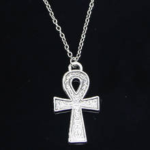 New Fashion Necklace 38x21mm egyptian ankh life symbol Pendants Short Long Women Men Colar Gift Jewelry Choker 2024 - buy cheap