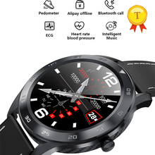 Reloj inteligente IP68 con pantalla redonda completa, resistente al agua, ECG, PPG, detección, rastreador de Fitness, para ios y android, 1,3 2024 - compra barato