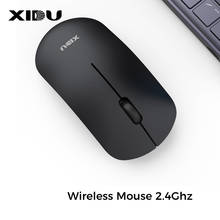 XIDU-ratón inalámbrico con Bluetooth para ordenador, receptor de 2,4G con batería integrada, superfino para PC y portátil 2024 - compra barato