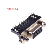 D-sub connector right angle DRB Type Female black insulator Rohs free shipping 100pcs by Post 2024 - купить недорого