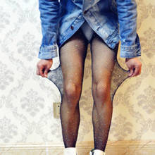 Meia-calça masculina sexy, roupa íntima de malha com strass, meia calça de malha com diamante 2024 - compre barato