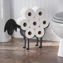 Black Sheep Toilet Paper Roll Holder Novelty Free Standing Wall Mounted Metal Toilet Roll Tissue Paper Storage Stand Bathroom 2024 - buy cheap