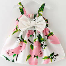 Girl Dress 2019 New Baby Dress Cartoon Pattern Print Lemon Cartoon Birthday Dress Female Baby Summer Clothes 2024 - buy cheap