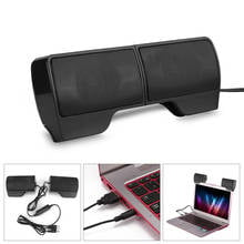 HOT FORNORM Clip-on Speaker Mini Portable Clipon USB Stereo Speaker Wirester Soundbar Notebook for Laptop with Clip 2024 - buy cheap