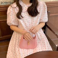 Dresses Women Summer Ladies Casual Floral Trendy Elegant Korean Style Party Sweet All-match Popular Vintage Lovely Simple Chic 2024 - buy cheap