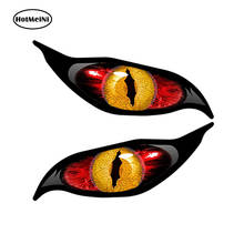 HotMeiNi 13x5cmCar Styling Yellow Red Evil Eye Zombie Decal Car Sticker Each Eye Rc Plane Waterproof Rearview mirror Accessories 2024 - buy cheap