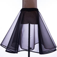 Элегантная и пикантная Прозрачная Черная бальная юбка с высокой талией, модная повседневная юбка 2024 - купить недорого