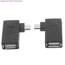 Female To Male Micro Adapter USB 2.0 Micro OTG Power Supply Port 90 Degree Right Angled USB OTG Adapters 2024 - buy cheap