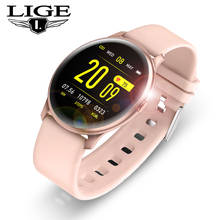 LIGE 2020 New Steel band Color Screen Smart Watch Women Men Waterproof Sport Fitness watch Heart rate and blood pressure tracker 2024 - buy cheap