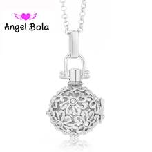 Collar con forma de Bola de Ángel para mujer, colgante con diseño de crisantemo, con incrustaciones de cristal, con sonido y Harmony llamador, para regalo, joyería L046 2024 - compra barato