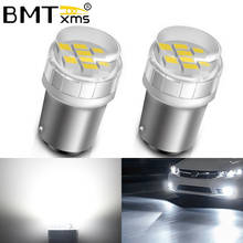 Bmtxms-lâmpada led canbus para carro, 2 unidades, 1157, p21/5w, bay15d, reversa, drl, jeep renegade vw, caddy, peugeot 308, 408, 3008, crz, super clara 2024 - compre barato