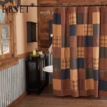 Rustic Shower Curtain Americana Primitive Bath-Patriotic Patch Waterproof Multi-size Printed Cortina De Bano Bathroom Decor 2024 - buy cheap