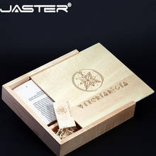JASTER USB 2.0 photography wooden photo album usb + Box flash drive U disk  4GB 8GB 16GB 32GB 64GB Pen drive wedding gift 2024 - compre barato