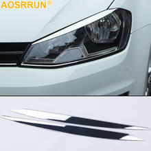 Car Accessories ABS headlight lamp cover light eyebrow bonnet modification Lamp cover For VW Volkswagen Golf 7 MK7 2014 2013 2024 - buy cheap