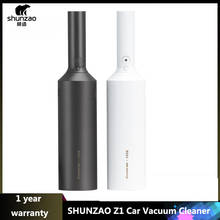 SHUNZAO Z1-aspiradora portátil de mano para coche, miniaspirador de polvo inalámbrico, carga tipo C, succión de 7000Pa, sin escobillas, para el hogar 2024 - compra barato