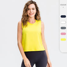Women's Sports Vest Gym Fitness Sleeveless Top Running Tank Breathable Quick Drying Top Loose Casual Yoga Suit 02115 2024 - buy cheap