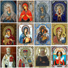 5D DIY Diamond Painting Full Drill Religious Icons Embroidery Mosaic Cross Stitch Kits Picture Custom For Home Decor Gift 2024 - buy cheap