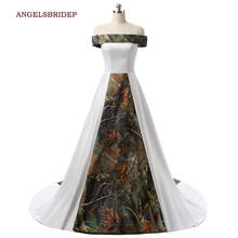 ANGELSBRIDEP Camo Ball Gown Wedding Dresses Vestido De Noiva Sexy Off-Shoulder Court Train Formal Bride Dress Custom-Make 2024 - buy cheap