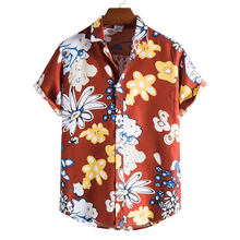 Summer Beach Shirt Hawaiian Shirt Casual Short Sleeve Shirt Men Holiday Tops 2024 - buy cheap