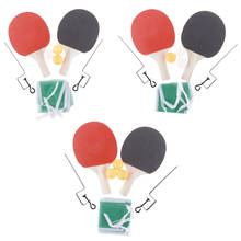 Pack of 2 Table Tennis Ping Pong Set - Paddles/Rackets + 3 Table Tennis Balls - Soft Sponge Rubber for Professional Games 2024 - buy cheap