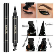 2 In1 Long-lasting Liquid Eyeliner Pen Waterproof Fast Dry Black Pencil Cosmetic Double-ended Eye Liner Smooth MakeUp Tools 2024 - buy cheap